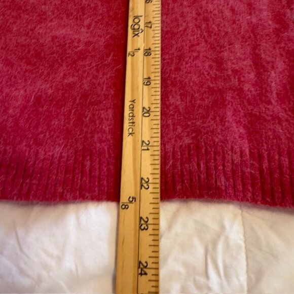 J Crew Sz M Sweater Turtleneck Pink Supersoft Yarn Lambswool Rabbit Hair - Picture 7 of 7